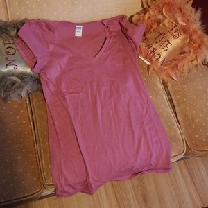 PINK v neck shirt